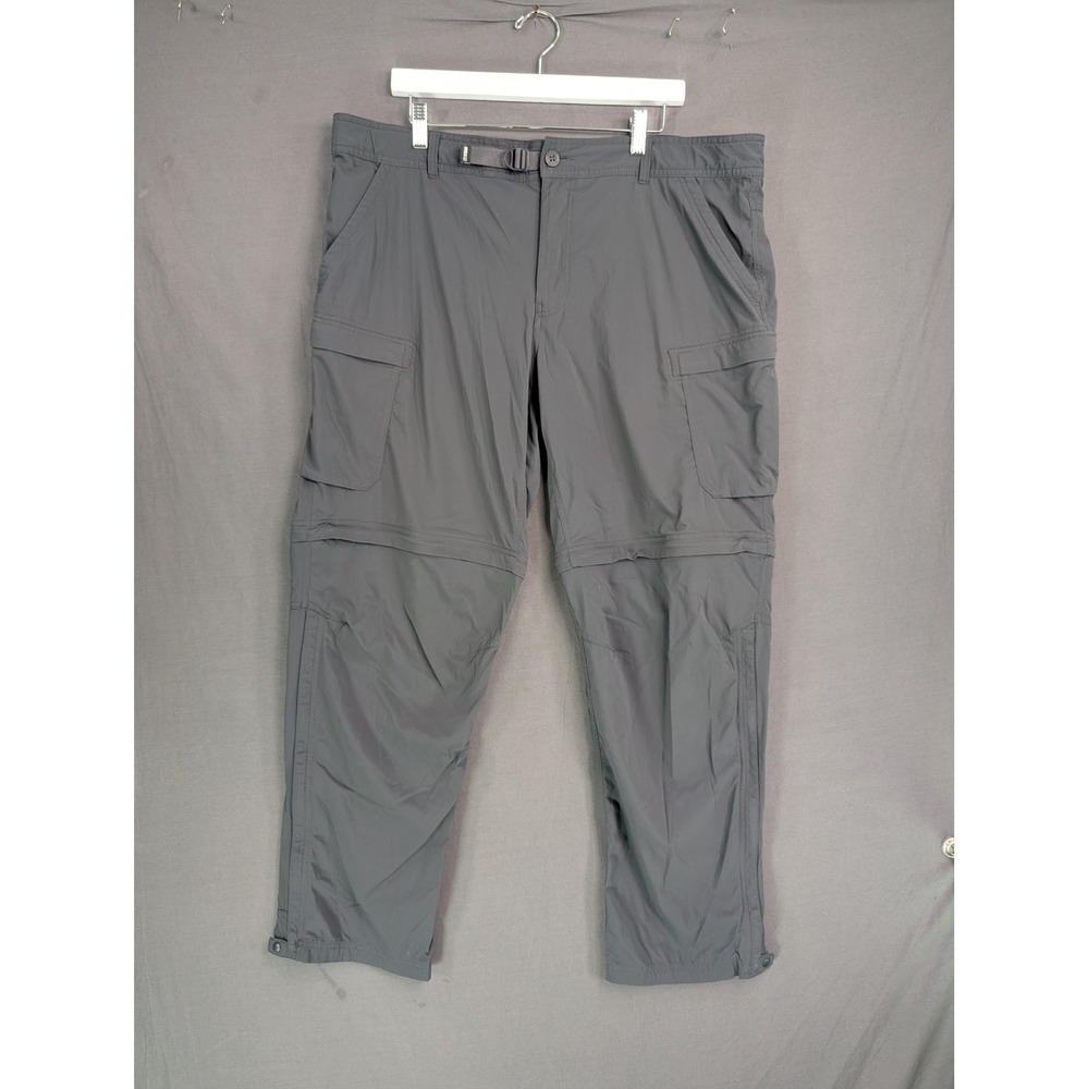 REI Co-op Sahara Convertible Pants Mens 42x32 Gray Hiking Cargo 131001